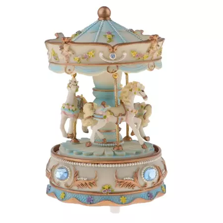 Handcrafted Resin Rotating Horse Carousel Music Box Crafts Home Decorative Collectibles Toys Birthday Anniversary Gift| | - AliExpress
