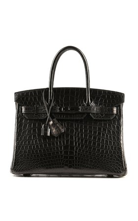 Rare & Unique Hermès 30cm So Black Matte Nilo Crocodile Birkin