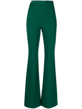 Herve L. Leroux jersey flared trousers