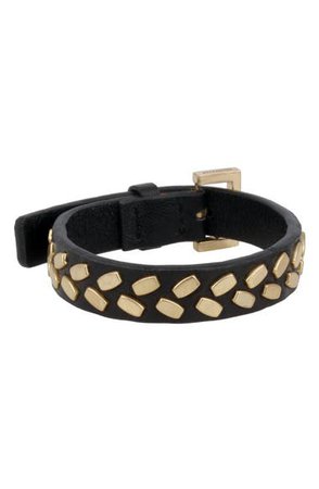 AllSaints Stud Leather Bracelet | Nordstrom