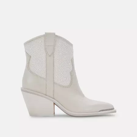 NASHE BOOTIES OFF WHITE PEARLS – Dolce Vita