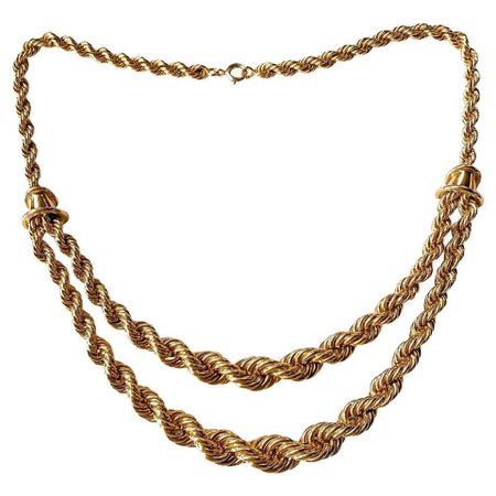 Boucheron, 18 Karat Yellow Gold Serpent Boheme Rope Chain Necklace
