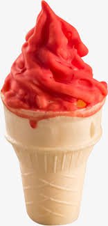 cherry red ice cream cone - Google Search