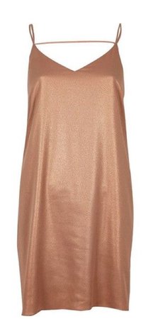 Bronze Slip Dress