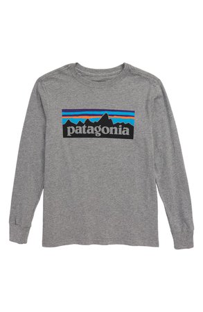 Patagonia Long Sleeve Graphic T-Shirt (Little Boys & Big Boys) | Nordstrom