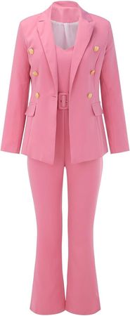 Amazon.com: Womens 2 Pieces Outfits Set Open Front 3/4 Sleeve Blazer Suits with Pockets Office Lady Formal Elegant Suit Set : Pet Supplies
