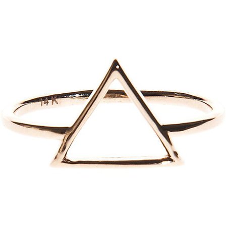 Triangle Gold 14K Ring