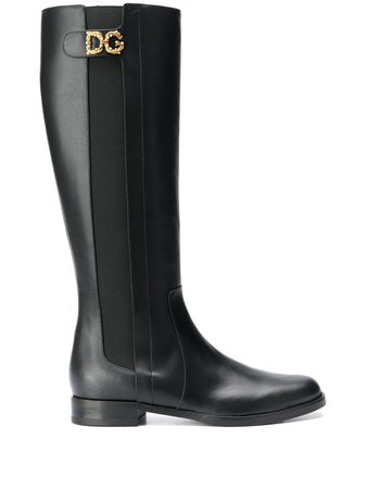 Dolce & Gabbana DG logo boots $1,675 - Buy Online - Mobile Friendly, Fast Delivery, Price