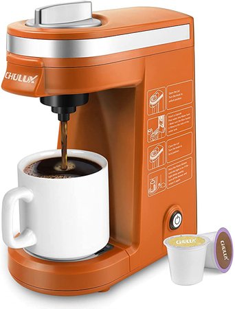Amazon.com: CHULUX Coffee Maker Single-Serve Coffee Machine for Capsule,Orange: Home & Kitchen