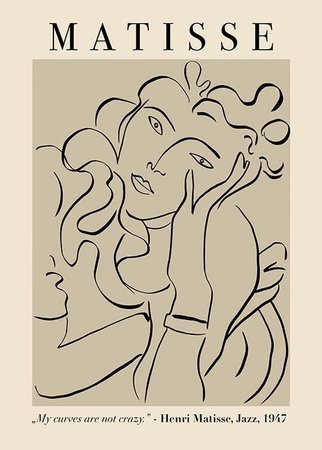 Matisse Woman Poster - Matisse illustration - Desenio.com