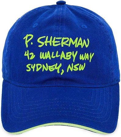 Amazon.com: Disney Finding Nemo 42 Wallaby Way Baseball Cap Hat for Adults Blue : Clothing, Shoes & Jewelry