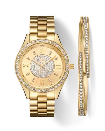 JBW Mondrian Set J6303-SetB | Women's Gold Diamond Watch Set – JBW Watches