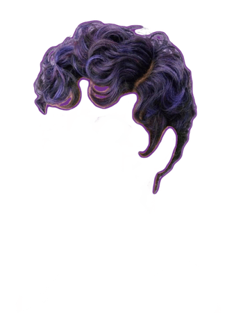 purple blue ombre pixie wigs hair
