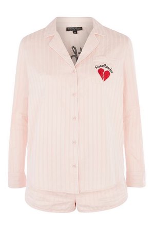 Embroidered Heartbreaker Pyjama Set
