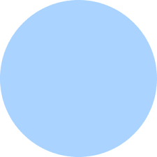 pastel blue circle