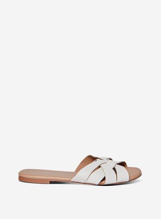 Wide Fit White ‘Fennel’ Mules | Dorothy Perkins