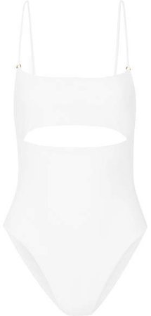 Eclipse Cutout Swimsuit - White