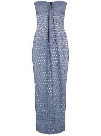 Gimaguas open-knit Maxi Dress - Farfetch