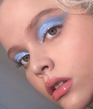 baby blue makeup - Google Search