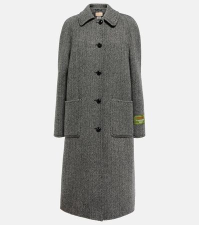 GG Reversible Wool Coat in Grey - Gucci | Mytheresa