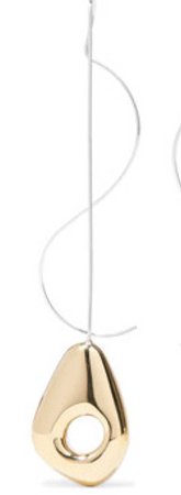 LEIGH MILLER | Hep Worth Drop White Bronze Gold Tone Earrings | Net-A-Porter