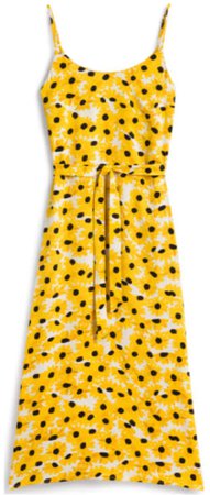 sunflower print maxi dress