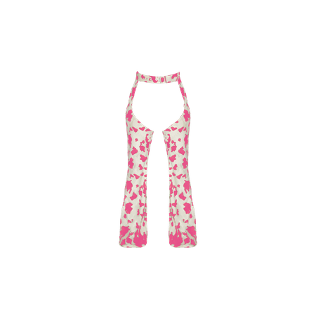 Cow Print Chaps in Hot Pink (Dei5 edit)