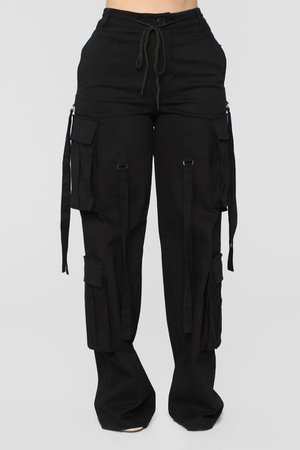 Kameela Cargo Pants - Black