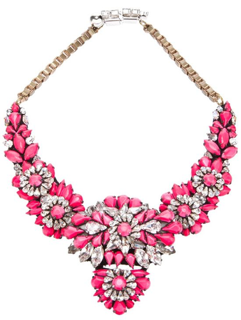 Pink statement necklace