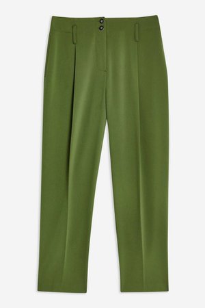 Button Peg Trousers | Topshop green