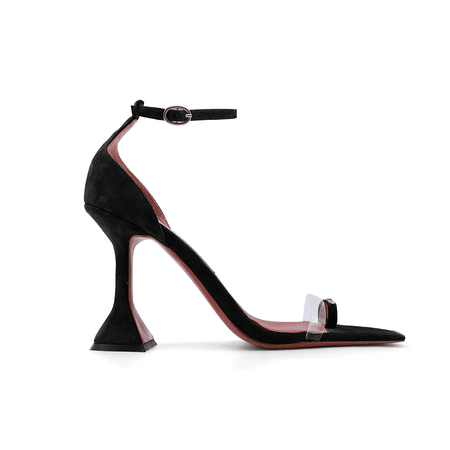 JESSICABUURMAN – KIODA Diamante PVC And Suede High Heel Sandals