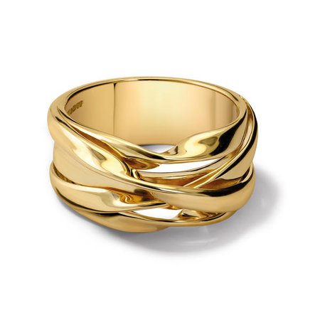 Tagliatelle Linguine Yellow Gold Ring - Cassandra Goad