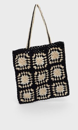 Crochet tote bag - Women's All | Stradivarius Greek