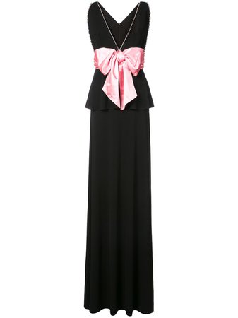 Shop Gucci bow detail evening dress with Express Delivery - FARFETCH