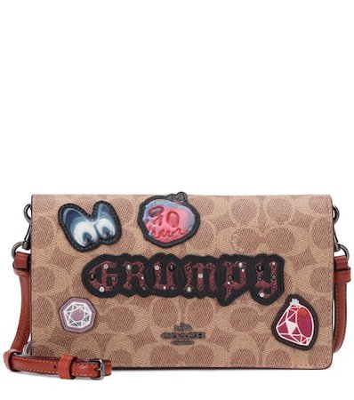 x Disney® Grumpy logo leather shoulder bag
