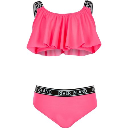 Girls pink neon bikini set - Bikinis - Swimwear & Beachwear - girls