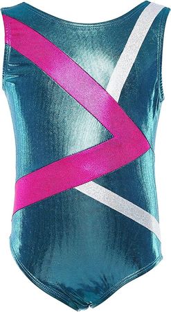 Amazon.com: Dancina Girls Gymnastics Tank Top Leotard Dancewear 6 Greater > Aqua : Clothing, Shoes & Jewelry