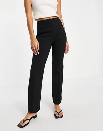 & Other Stories straight leg pants in black | ASOS