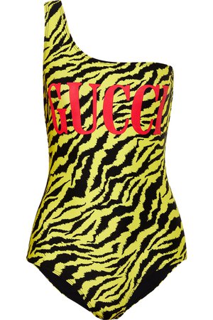 Gucci | One-shoulder printed bodysuit | NET-A-PORTER.COM
