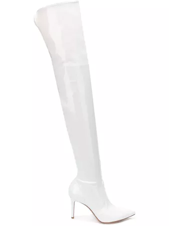 Gianvito Rossi vinyl knee high boots £900 - Fast Global Shipping, Free Returns