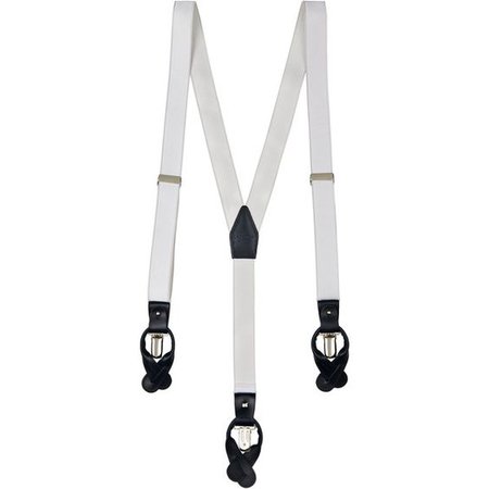 La Perla Man's Accessories White Adjustable Braces