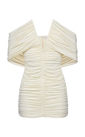 Ruched Off-The-Shoulder Mini Dress By Magda Butrym | Moda Operandi