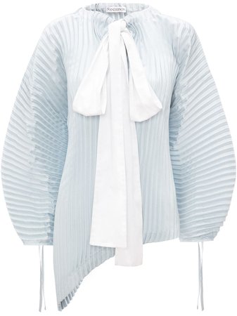 JW Anderson Oversized Pleated Top With Bow Detail | Farfetch.com