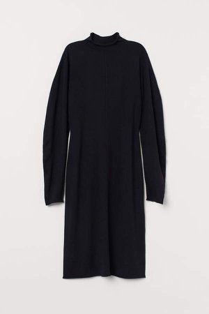 Merino Wool Dress - Black