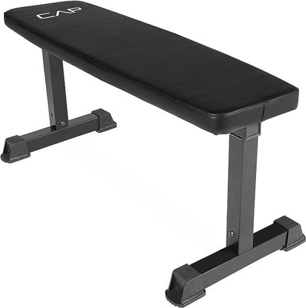 Amazon.com: CAP Barbell Flat Weight Bench, Black : Sports & Outdoors