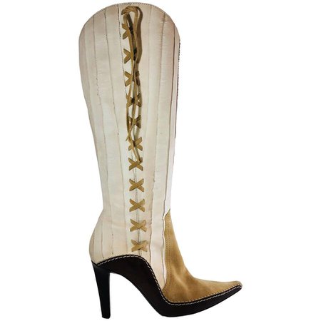 Christian Dior Lace Up Boot at 1stdibs