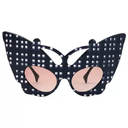 Vintage " Butterfly " Oversized Mask Sunglasses 1970 Made in England For Sale at 1stDibs