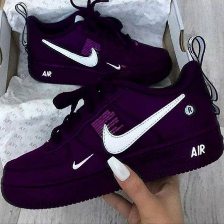 Dark purple Nike shoes