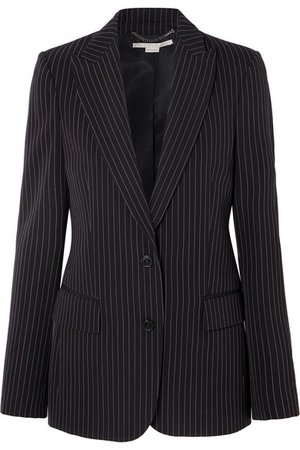 Stella McCartney | Pinstriped wool-twill blazer | NET-A-PORTER.COM