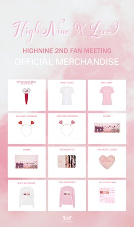 HighNine (하이 나인) 'HighNine X Love9' Merchandise